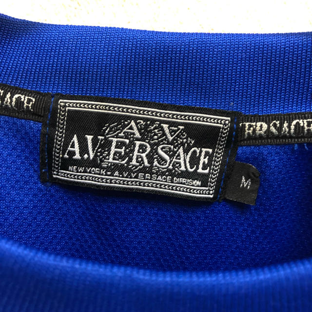 良品 90s A.VERSACE 刺繍ロゴ Ｔシャツ M 袖ライン メンズのトップス(Tシャツ/カットソー(半袖/袖なし))の商品写真