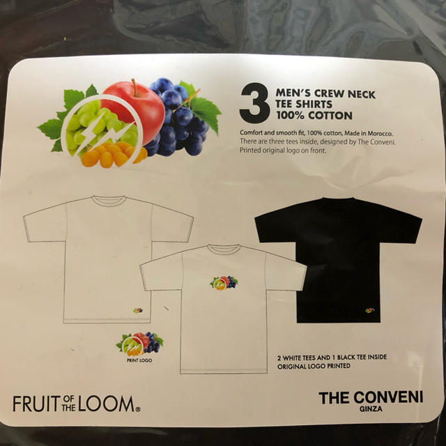 THE CONVENI FRUIT OF THE LOOM 3P TEE XL メンズのトップス(Tシャツ/カットソー(半袖/袖なし))の商品写真