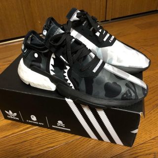 アベイシングエイプ(A BATHING APE)のadidas×BAPE×NEIGHBORHOOD POD 3.1 27.5cm (スニーカー)