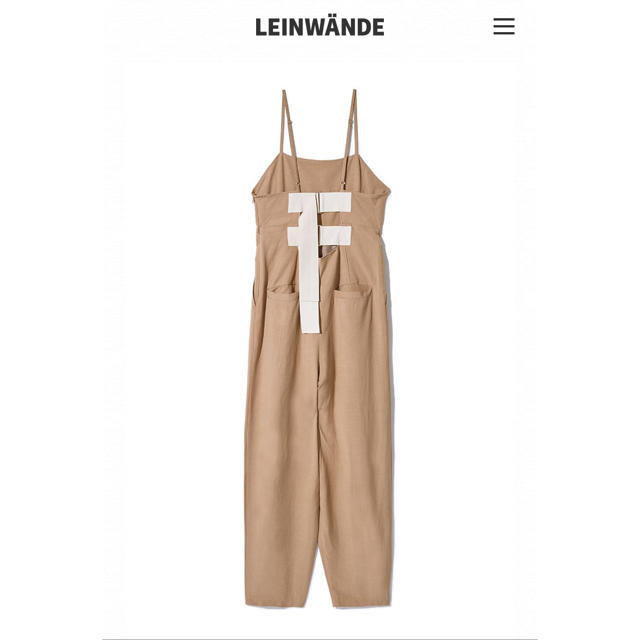 激安単価で Belted Linen Jumpsuits 購入 LEINWANDEのオールインワン ...