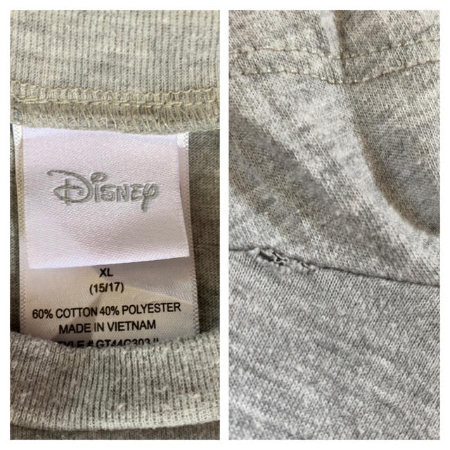 Disney(ディズニー)のUSA古着 レイヤード風 ロンT サンタ ミッキー レディースのトップス(Tシャツ(長袖/七分))の商品写真