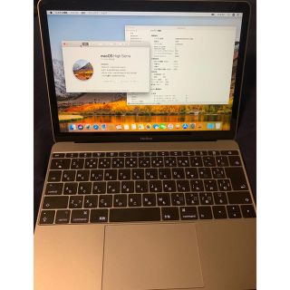 マック(Mac (Apple))の【充電回数18回】 MacBook 2017 i5 512GB (ノートPC)