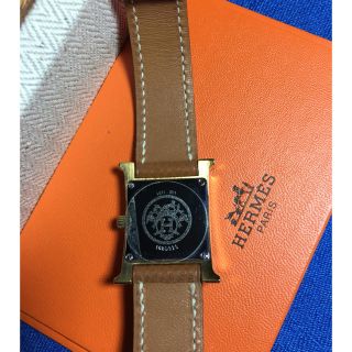 エルメス(Hermes)のエルメス Hウォッチ ゴールド ホワイト文字盤(腕時計)