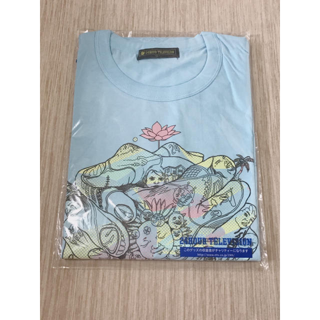 24時間テレビ チャリティー Tシャツ ブルー LLサイズ レディースのトップス(Tシャツ(半袖/袖なし))の商品写真