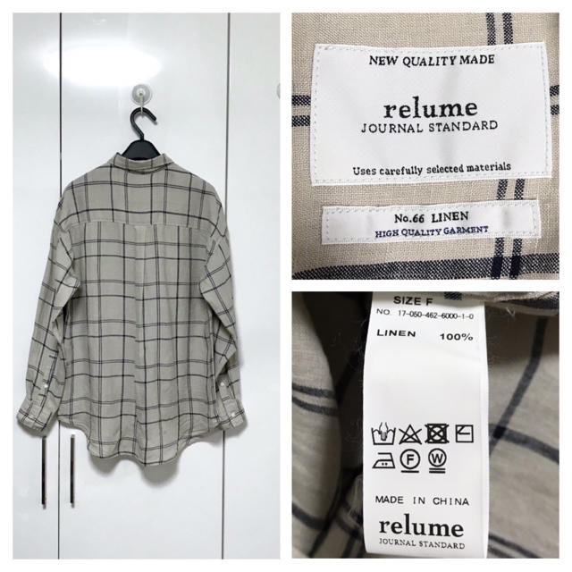 JOURNAL STANDARD(ジャーナルスタンダード)のume様専用美品ジャーナルスタンダード relume リネンオーバーサイズシャツ レディースのトップス(シャツ/ブラウス(長袖/七分))の商品写真