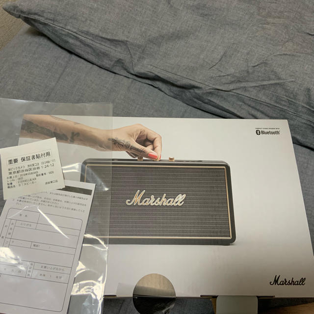 ポータブル型ステレオモノラルMarshall (マーシャル) Bluetoothスピーカー