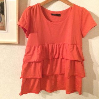 ビームス(BEAMS)のminnie様専用♡BEAMSビタミンカラーフリルトップス(Tシャツ(半袖/袖なし))