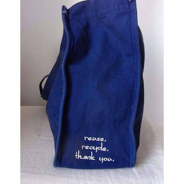 Ron Herman(ロンハーマン)のロンハーマン RON HERMAN ビッグキャンバストートバッグ ネイビー メンズのバッグ(トートバッグ)の商品写真