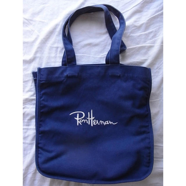 Ron Herman(ロンハーマン)のロンハーマン RON HERMAN ビッグキャンバストートバッグ ネイビー メンズのバッグ(トートバッグ)の商品写真
