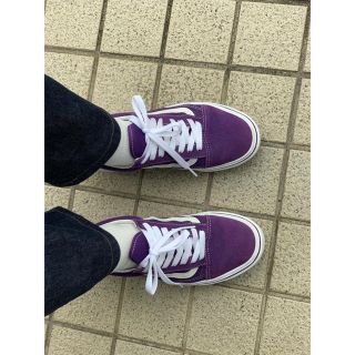 ヴァンズ(VANS)のvans lite 紫(スニーカー)