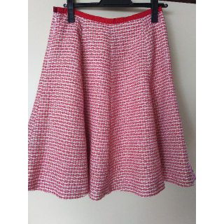 おトク情報がいっぱい！ - TOCCA 最終お値下げトッカ ピンク リボン柄スカート ツイード スカート
