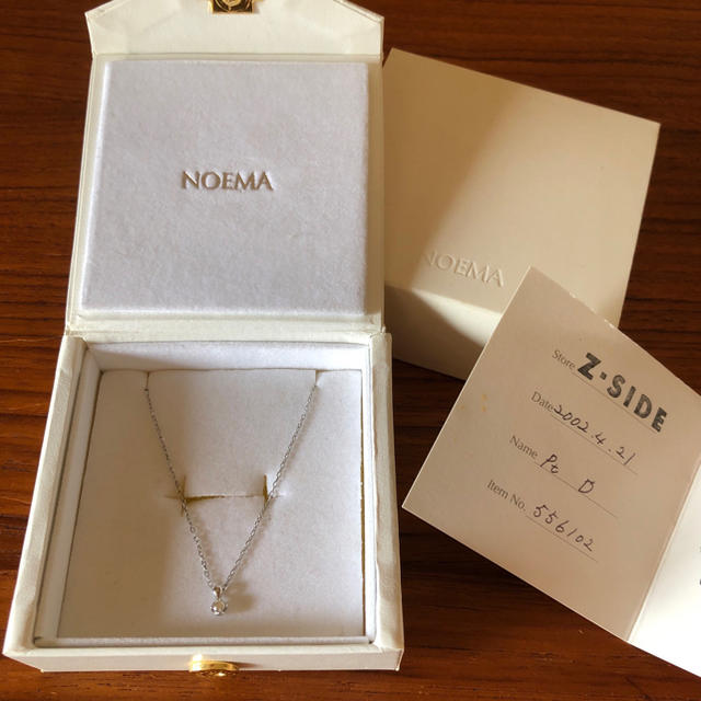 NOEMA 一粒ダイヤのネックレス  Pt850 0.05ct