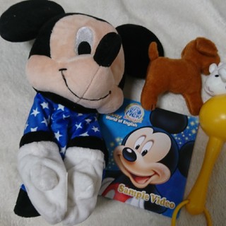 ディズニー(Disney)のミッキーパペット、体験DVD CD おもちゃ(ぬいぐるみ/人形)