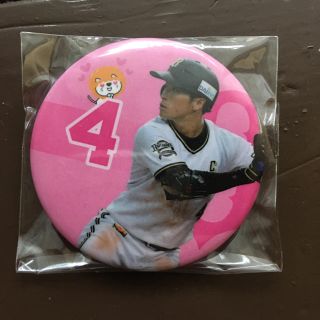 オリックスバファローズ(オリックス・バファローズ)のオリックスバファローズ 福田周平選手 の非売品缶バッチ(野球/サッカーゲーム)