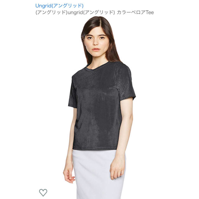 TOGA(トーガ)の"ungrid" アングリッド  ベロアTee レディースのトップス(Tシャツ(半袖/袖なし))の商品写真