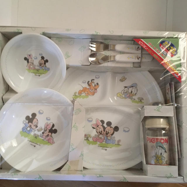 Disney ピジョン コレール ベビー食器セット 新品の通販 By ゆっこっこ S Shop ディズニーならラクマ
