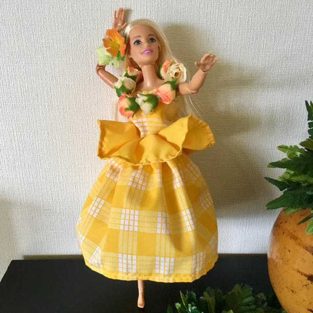 【半額】 Barbie - バービー人形 フラダンス衣装パラカチェック【No.147】 人形
