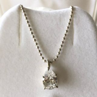 925 シルバー 一粒ネックレス(ネックレス)