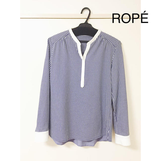 ROPE’(ロペ)のストライプシャツ レディースのトップス(シャツ/ブラウス(長袖/七分))の商品写真