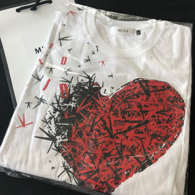 ジェジュン モルダー MOLDER Tシャツ 白ハート柄