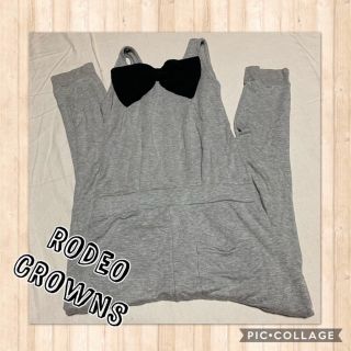 ロデオクラウンズ(RODEO CROWNS)のロデオクラウンズ バックリボンオールインワン サロペット (オールインワン)