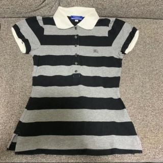 バーバリーブラックレーベル(BURBERRY BLACK LABEL)のBURBERRY ポロシャツ サイズ38 美品(ポロシャツ)