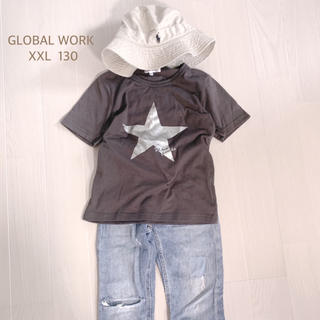グローバルワーク(GLOBAL WORK)の【GLOBAL WORK】キッズTシャツ XXL 130くらい ユーズド(Tシャツ/カットソー)