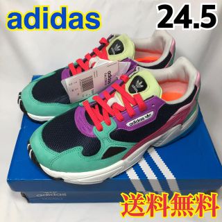 アディダス(adidas)の【新品】アディダス スニーカー ネイビー  グリーン  CG6211  24.5(スニーカー)