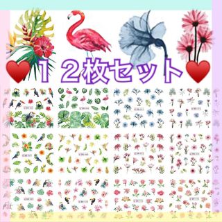 ネイルシール♡12枚セット(ネイル用品)