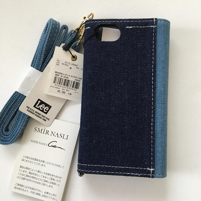 SMIR NASLI(サミールナスリ)のサミールナスリ Lee×SMIRNASLI iPhone6/7/8対応 ブルー スマホ/家電/カメラのスマホアクセサリー(iPhoneケース)の商品写真