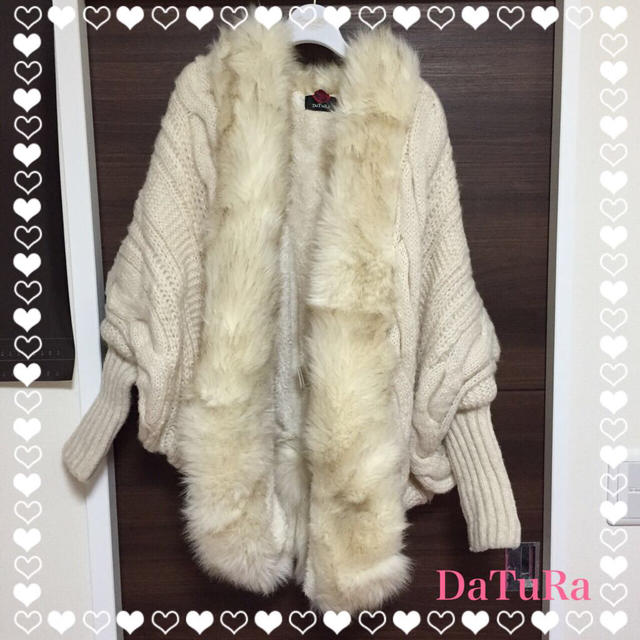 DaTuRa(ダチュラ)のDaTuRa🌹ダーリンニットコート レディースのジャケット/アウター(毛皮/ファーコート)の商品写真