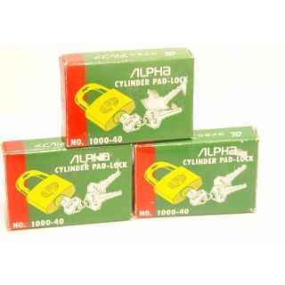 アルファ(alpha)のALPHA 1000-40 南京錠　３個 新品(その他)