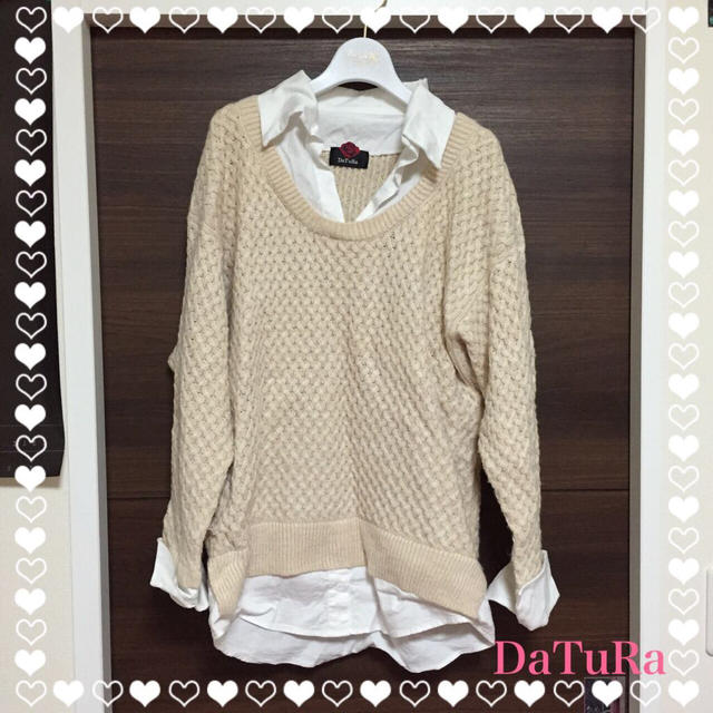 DaTuRa(ダチュラ)のDaTuRa🌹ダーリンシャツニット レディースのトップス(ニット/セーター)の商品写真