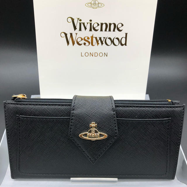 新品・正規品】ヴィヴィアンウエストウッド 長財布 906 黒 - 財布