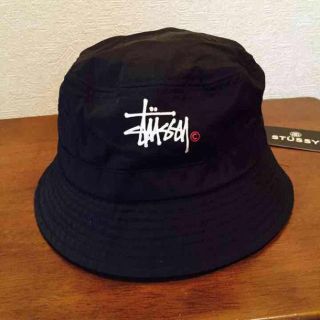 ステューシー(STUSSY)のSTUSSY ブラックバケットハット(ハット)