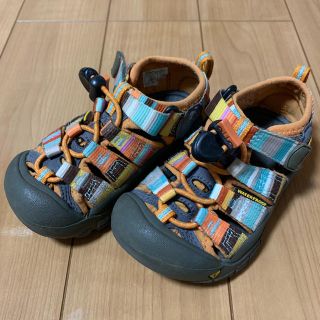 キーン(KEEN)のKEEN キーン☆キッズ サンダル  15cm  オレンジ系(サンダル)