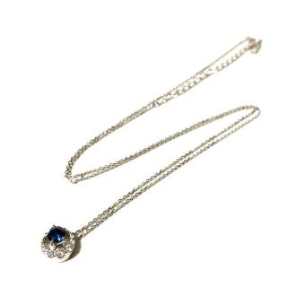 「定価13万 スタージュエリー PT950 ダイヤ サファイア ネックレス