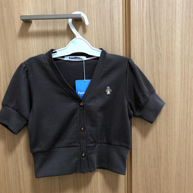 familiar(ファミリア)の【新品&未使用】ファミリア 半袖カーディガン キッズ/ベビー/マタニティのキッズ服女の子用(90cm~)(カーディガン)の商品写真