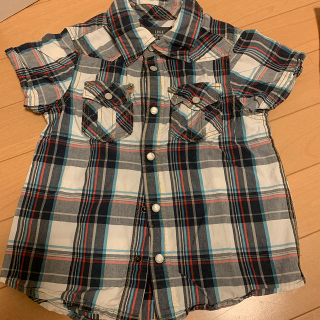 H&M(エイチアンドエム)のボーイズ チェックシャツ キッズ/ベビー/マタニティのキッズ服男の子用(90cm~)(ブラウス)の商品写真