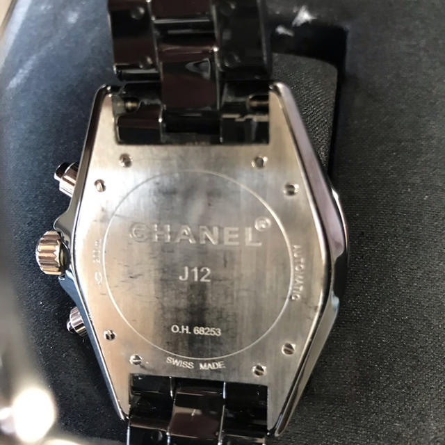 CHANEL(シャネル)のゆ様専用　本物後期CHANEL J12クロノグラフH2419とラージダイヤ24P メンズの時計(腕時計(アナログ))の商品写真