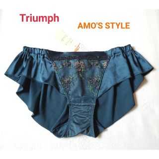 トリンプ(Triumph)のトリンプAMO'S STYLE キレイな花柄刺繍フレアショーツ ダークグリーン(ショーツ)