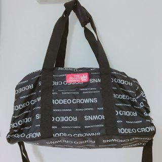 ロデオクラウンズ(RODEO CROWNS)の新品未使用 ロデオ 福袋 ボストンバッグ ロゴ 黒(ボストンバッグ)