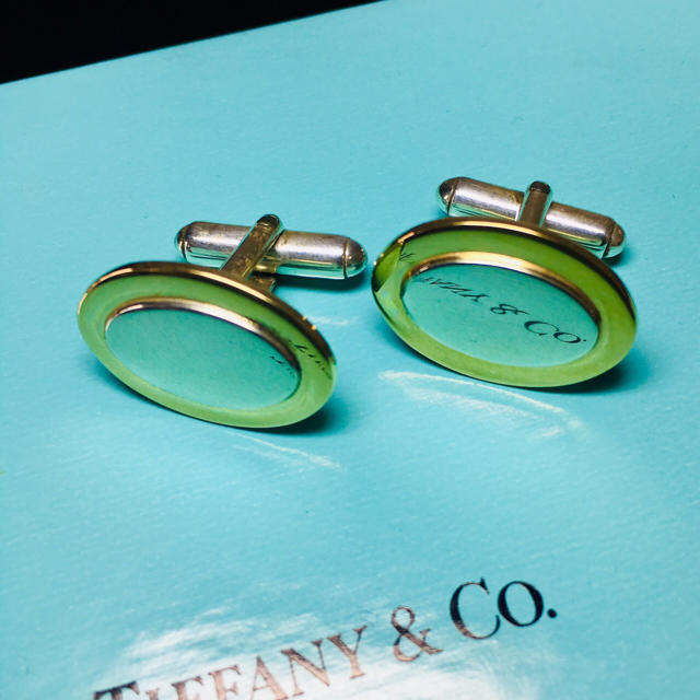 Tiffany & Co. - 【美品 正規品】ティファニー カフス ゴールド シルバー コンビ 【Ti29】の通販 by 即購入okです