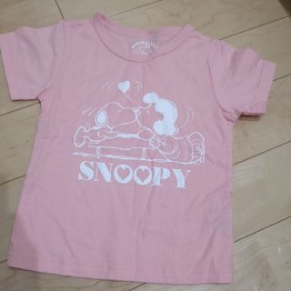 スヌーピー(SNOOPY)の新品　スヌーピー　Tシャツ　綿100　ピンク　半袖(Tシャツ/カットソー)