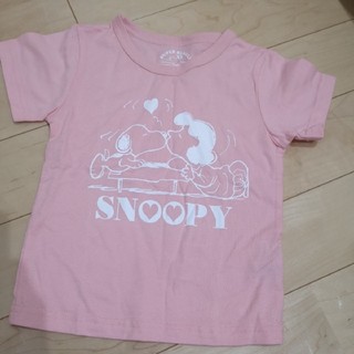 スヌーピー(SNOOPY)の新品　スヌーピー　Tシャツ　綿100　ピンク　半袖(Tシャツ/カットソー)