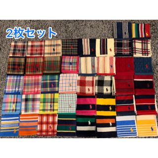 ラルフローレン(Ralph Lauren)の【新品】ラルフローレン タオルハンカチ 2枚セット(ハンカチ/ポケットチーフ)