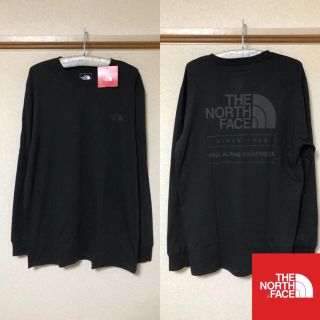 ザノースフェイス(THE NORTH FACE)の【新品】THE NORTH FACE トップス Tシャツ 背面ロゴ 黒 L(Tシャツ/カットソー(七分/長袖))