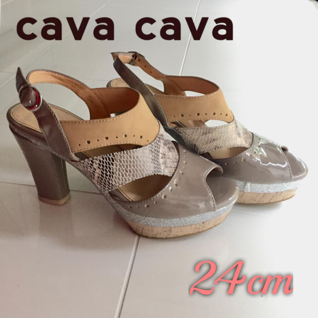 cavacava(サヴァサヴァ)の値下げ！USED cavacavaサヴァサヴァ プラットフォーム ベルトサンダル レディースの靴/シューズ(サンダル)の商品写真