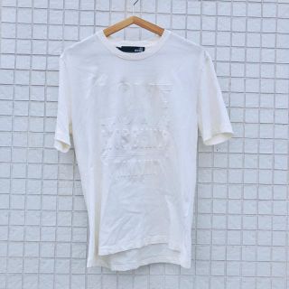 モスキーノ(MOSCHINO)のラブ モスキーノ MOSCHINO エンボス加工 ロゴ Tシャツ M ホワイト(Tシャツ/カットソー(半袖/袖なし))