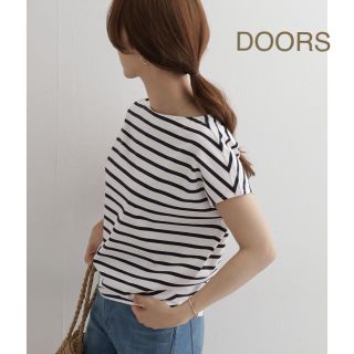 アーバンリサーチドアーズ(URBAN RESEARCH DOORS)の新品🍀今季 DOORS シルケットボーダーカットソー(カットソー(半袖/袖なし))